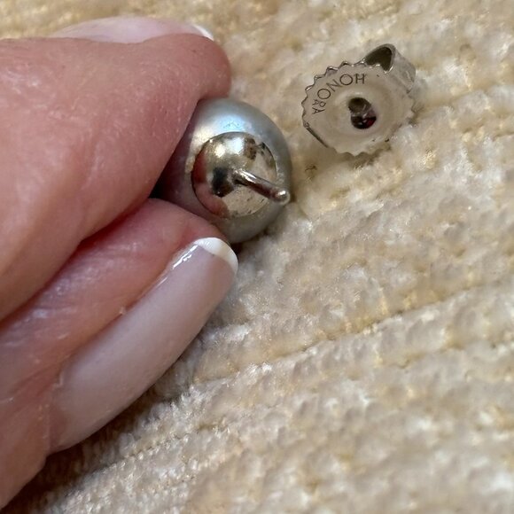 Honora Grey Pearl Earrings - Picture 7 of 13